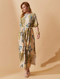 Vestido Estampado Griselda Off White