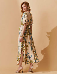 Vestido Estampado Griselda Off White