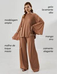 Blusa Marluce Mocha Mousse
