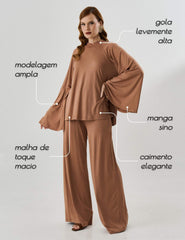 Blusa Marluce Mocha Mousse