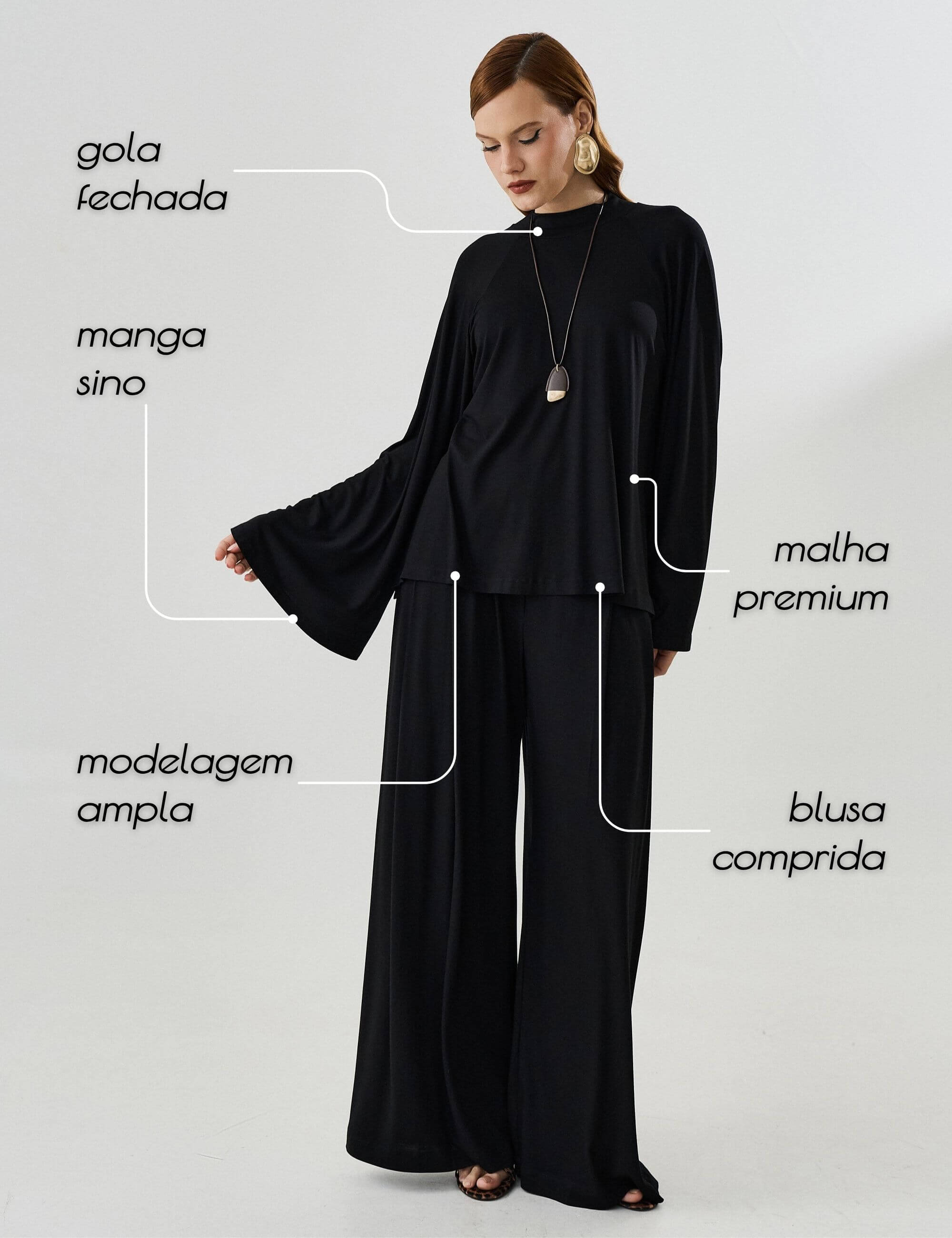 Blusa Marluce Preto