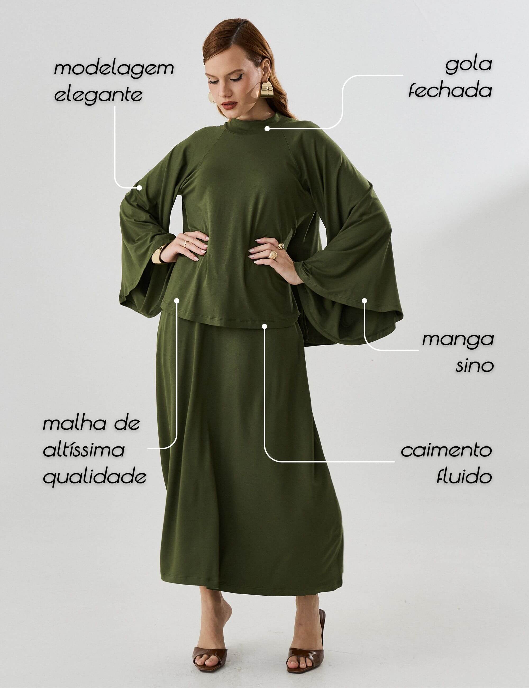 Blusa Marluce Verde Country