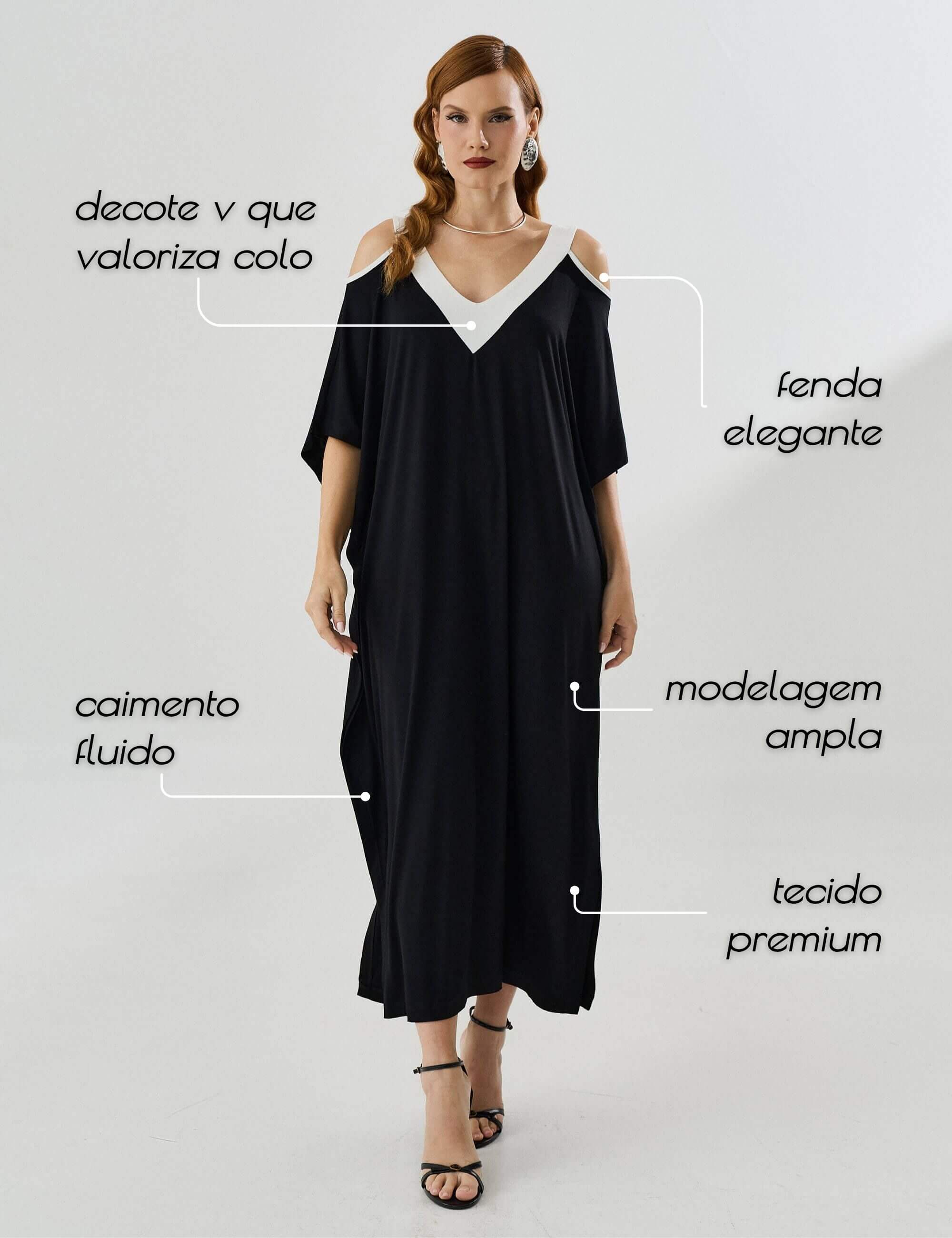 Vestido Mazi Preto