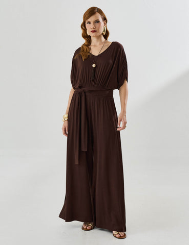 Macacão Mona Marrom Natureza
