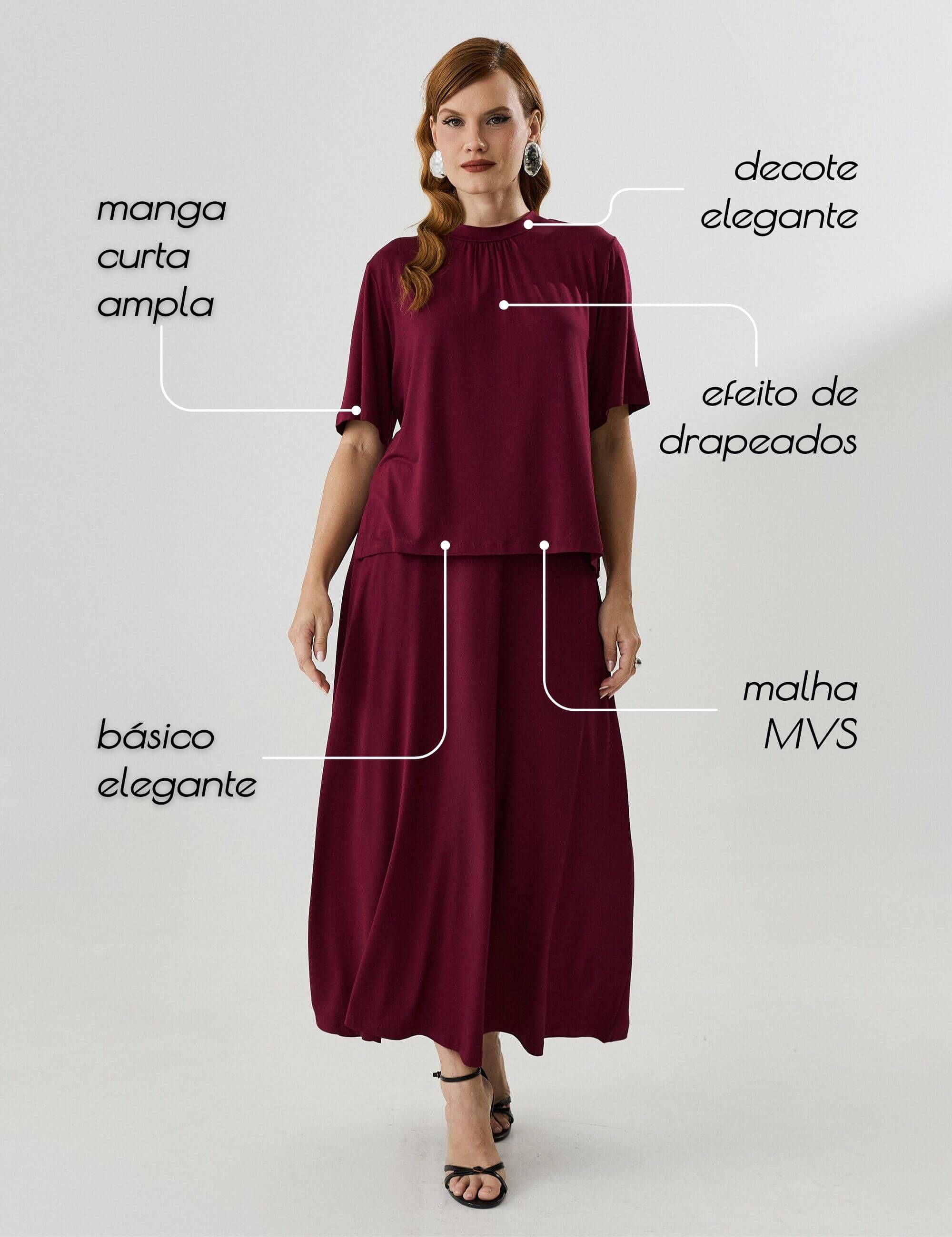 Blusa Magna Bordo