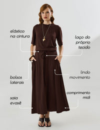Saia Magna Marrom Natureza
