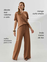 Blusa Copenhagem Maura Mocha Mousse