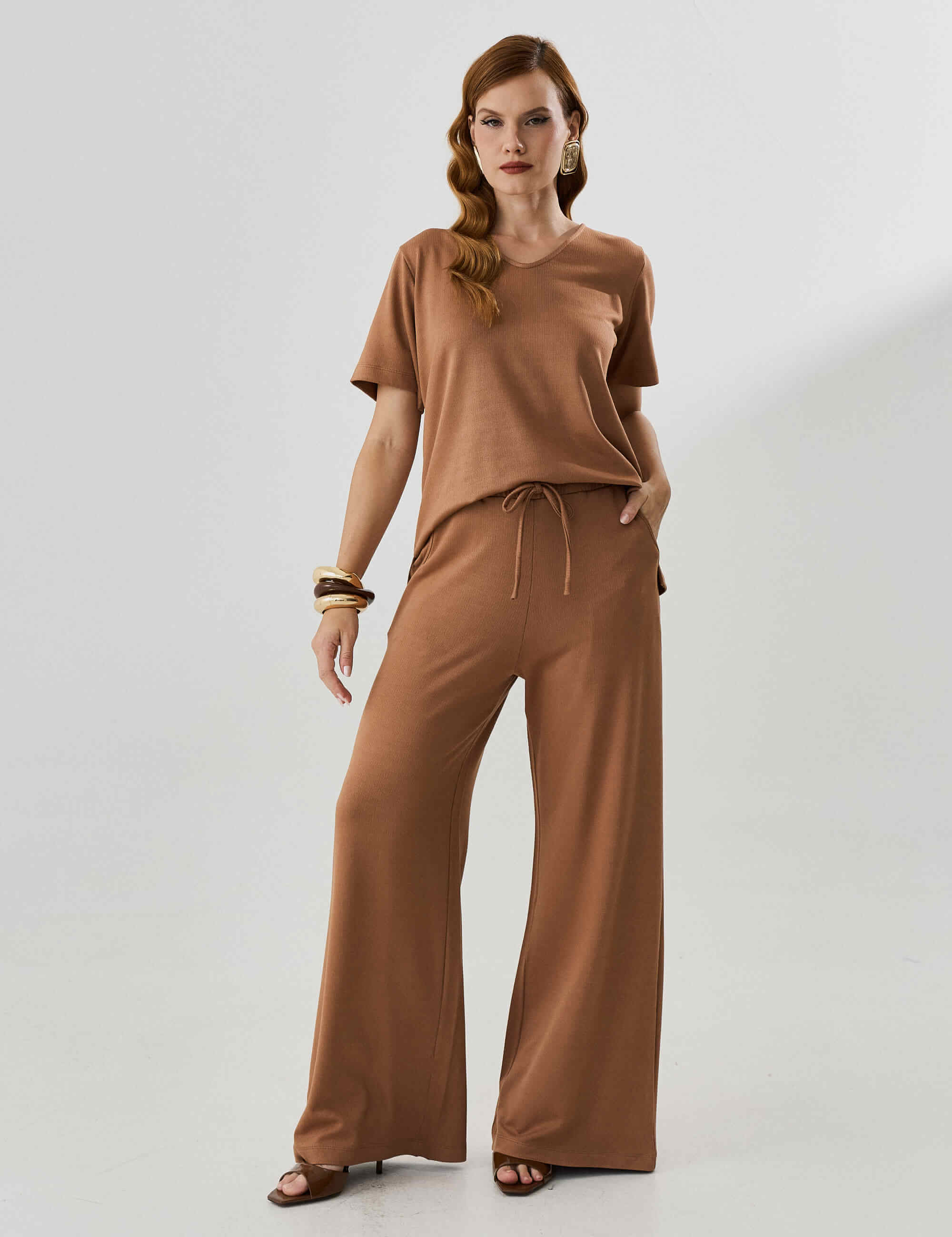 Calça Copenhagem Magali Mocha Mousse