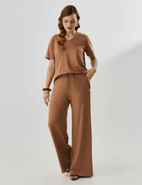 Calça Copenhagem Magali Mocha Mousse
