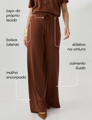 Calça Copenhagem Magali Marrom Tamara