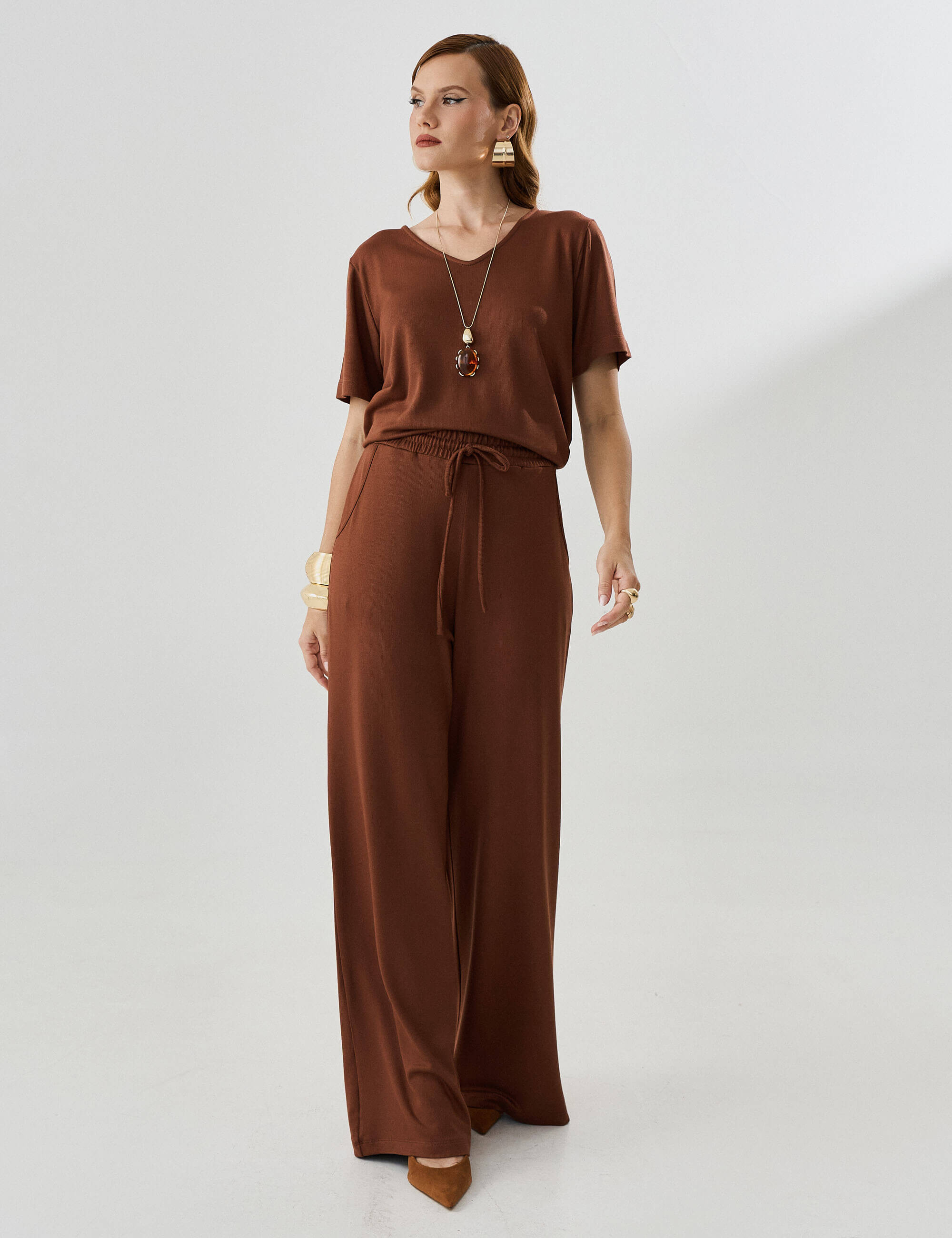 Calça Copenhagem Magali Marrom Tamara