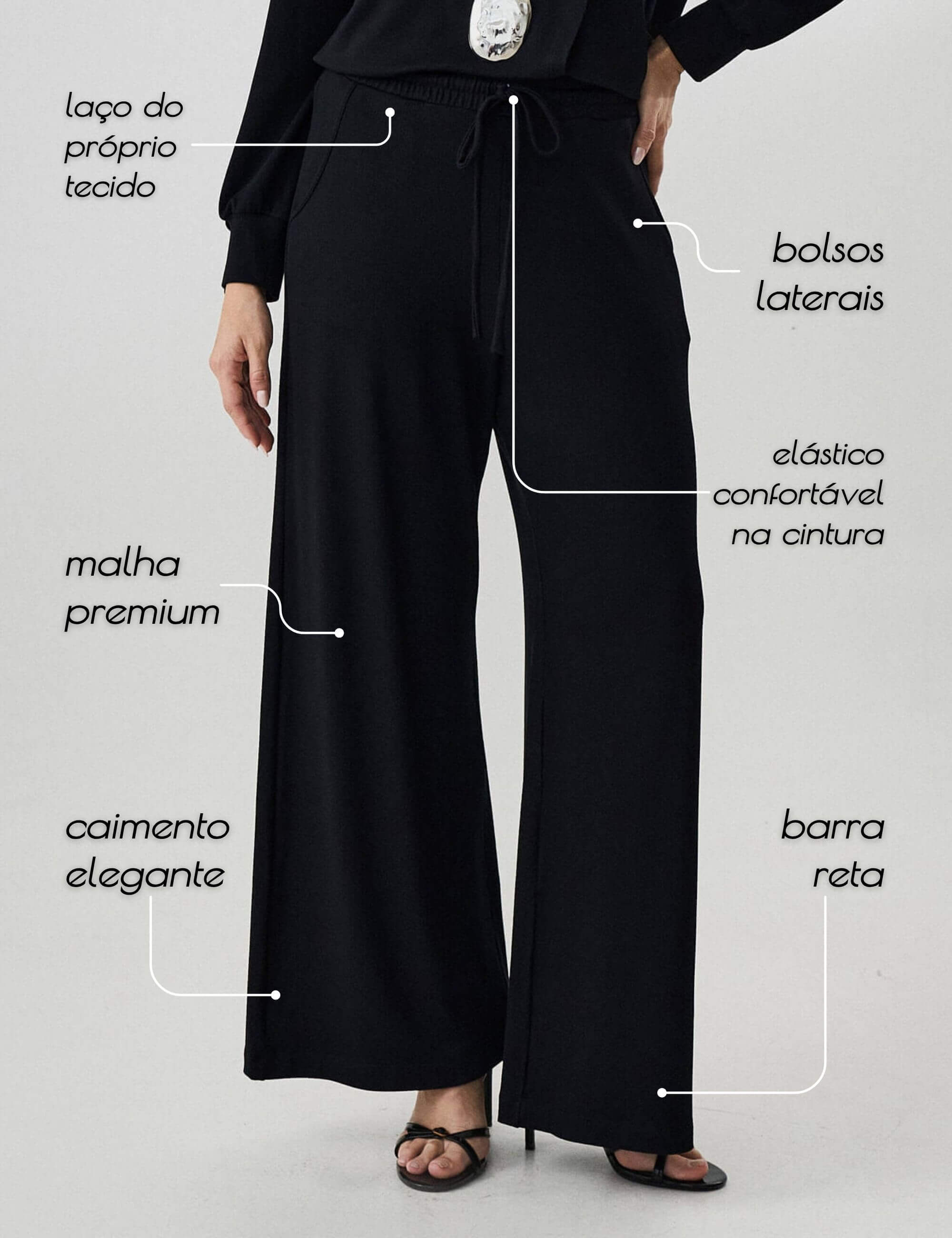 Calça Copenhagem Magali Preto
