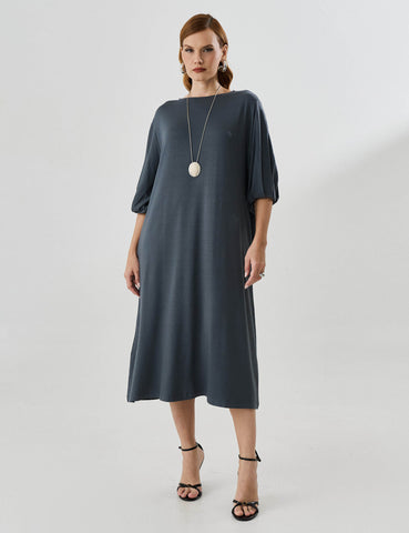 Vestido Vicenza Matilde Cinza Astro