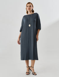 Vestido Vicenza Matilde Cinza Astro
