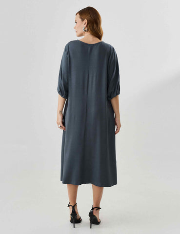 Vestido Vicenza Matilde Cinza Astro