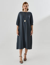 Vestido Vicenza Matilde Cinza Astro