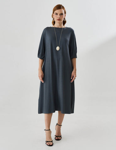 Vestido Vicenza Matilde Cinza Astro