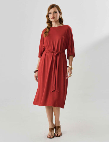 Vestido Vicenza Matilde Marrom Galápagos