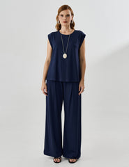Blusa Vicenza Malu Azul Marinho