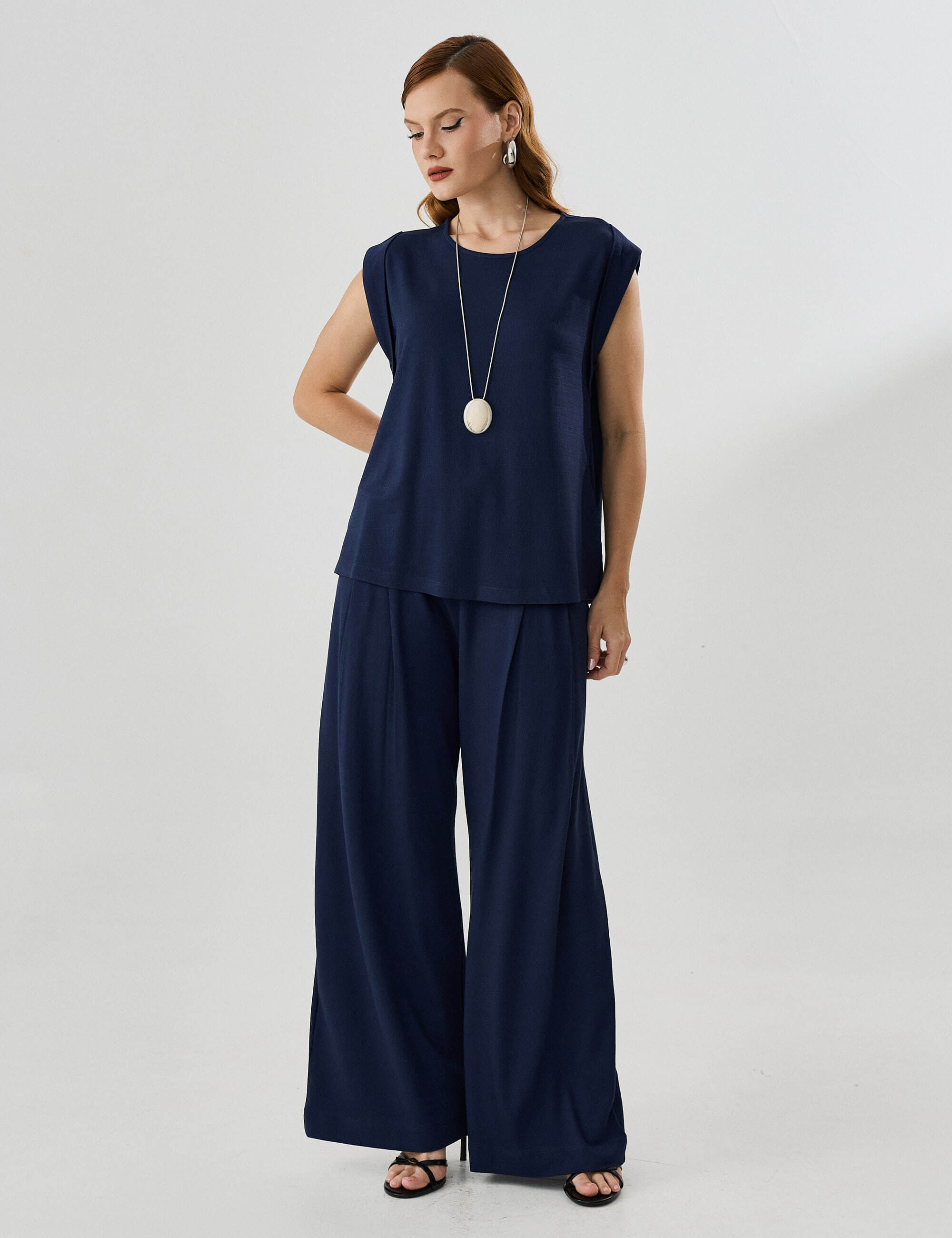 Blusa Vicenza Malu Azul Marinho