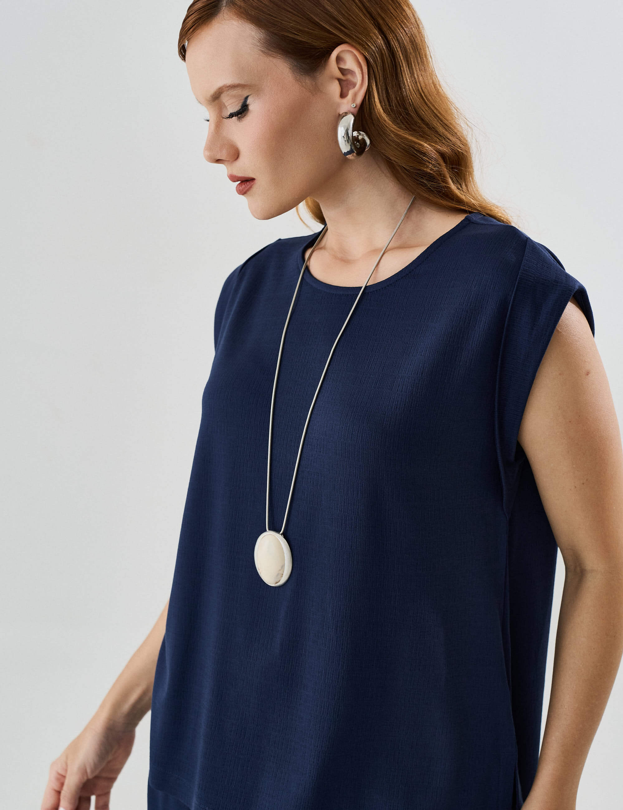 Blusa Vicenza Malu Azul Marinho