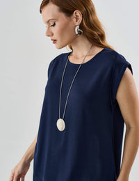 Blusa Vicenza Malu Azul Marinho