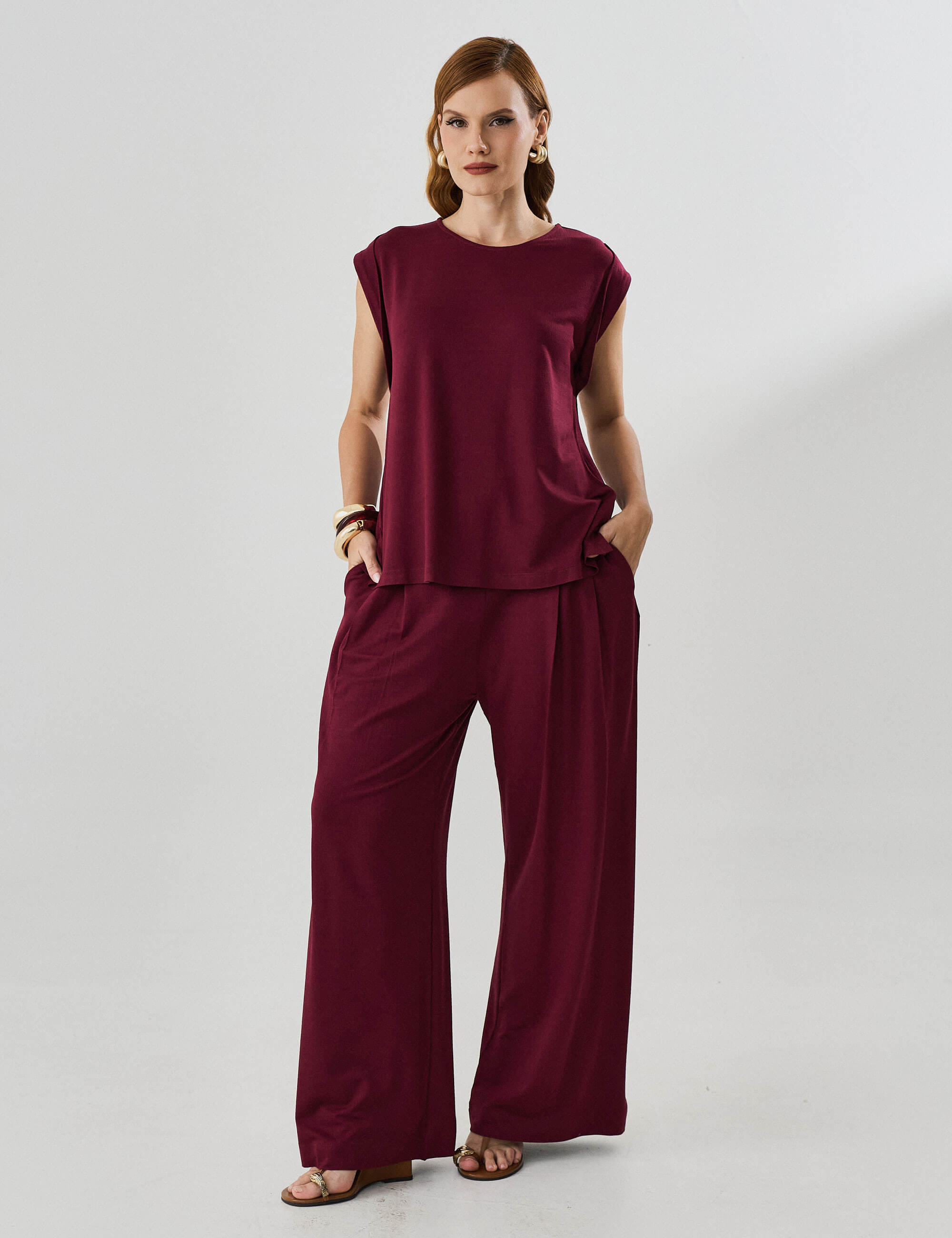 Blusa Vicenza Malu Bordo