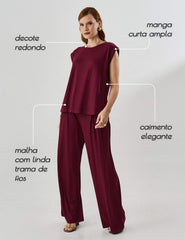 Blusa Vicenza Malu Bordo