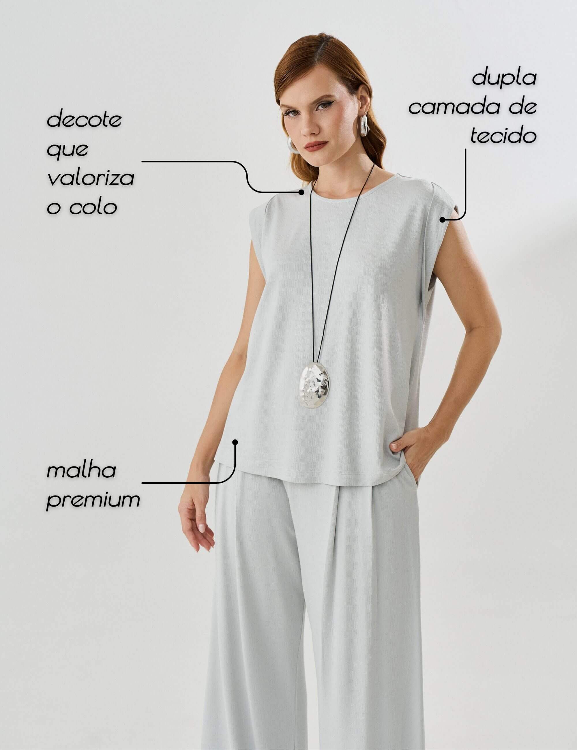 Blusa Vicenza Malu Gelo