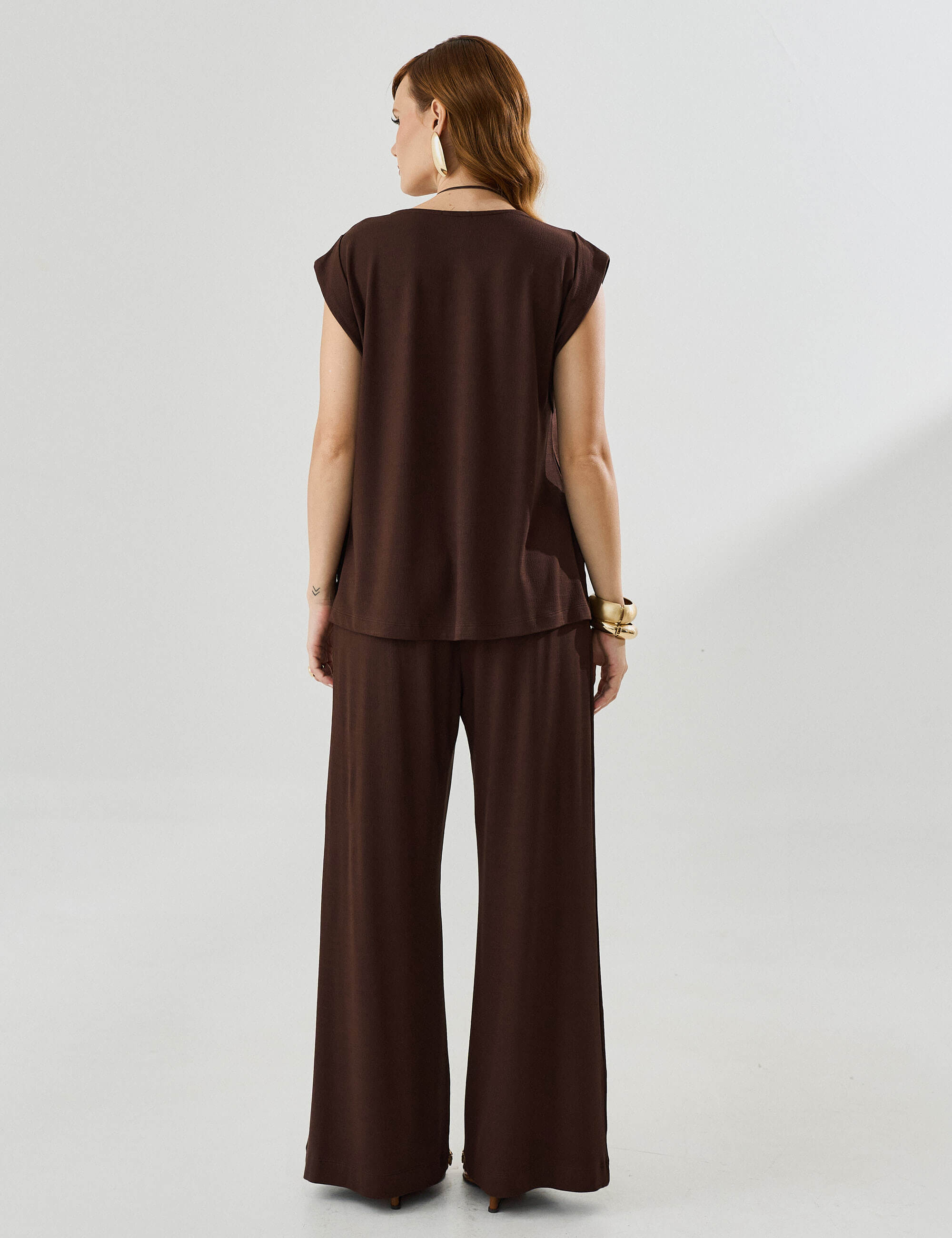 Blusa Vicenza Malu Marrom Natureza