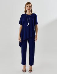 Blusa Vicenza Madalena Azul Profundo
