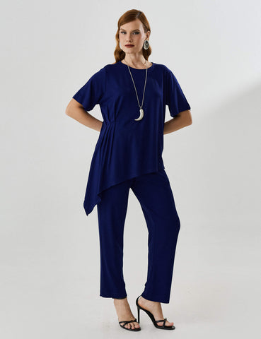 Blusa Vicenza Madalena Azul Profundo