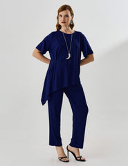 Blusa Vicenza Madalena Azul Profundo