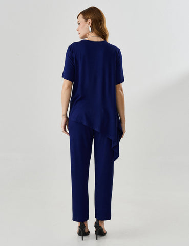 Blusa Vicenza Madalena Azul Profundo