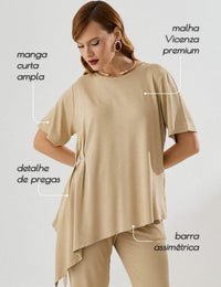 Blusa Vicenza Madalena Bege MPB