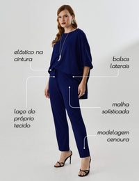 Calça Vicenza Madalena Azul Profundo