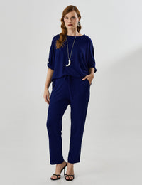 Calça Vicenza Madalena Azul Profundo