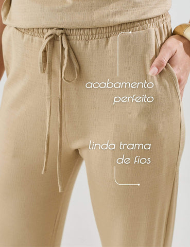 Calça Vicenza Madalena Bege MPB