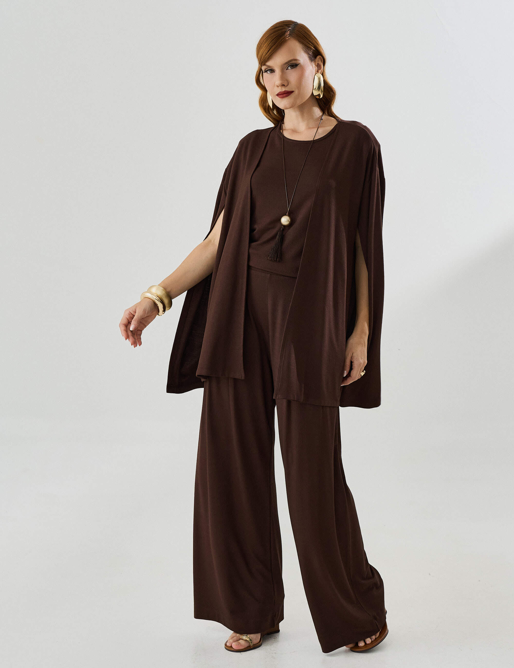 Cardigan Vicenza Mariah Marrom Natureza