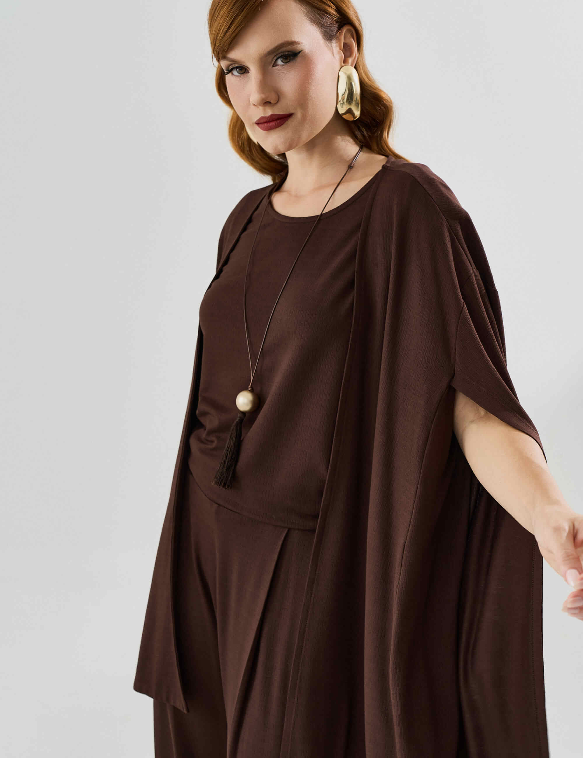 Cardigan Vicenza Mariah Marrom Natureza