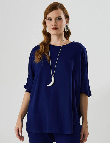 Blusa Vicenza Maia Azul Profundo