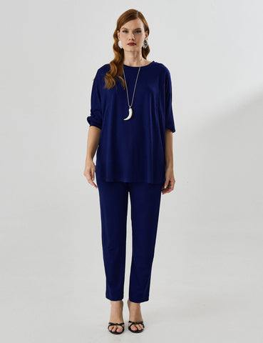 Blusa Vicenza Maia Azul Profundo