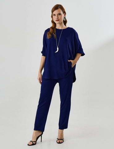 Blusa Vicenza Maia Azul Profundo