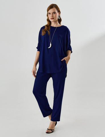 Blusa Vicenza Maia Azul Profundo