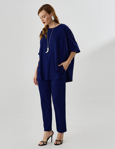 Blusa Vicenza Maia Azul Profundo