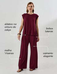 Calça Vicenza Monica Bordo