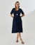 Vestido Marbella Marcela Azul Marinho