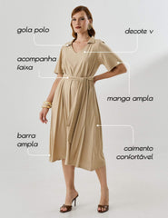 Vestido Marbella Marcela Bege MPB