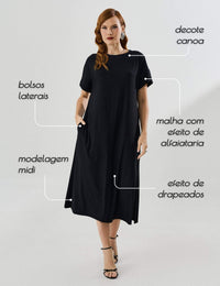 Vestido Marbella Marina Preto