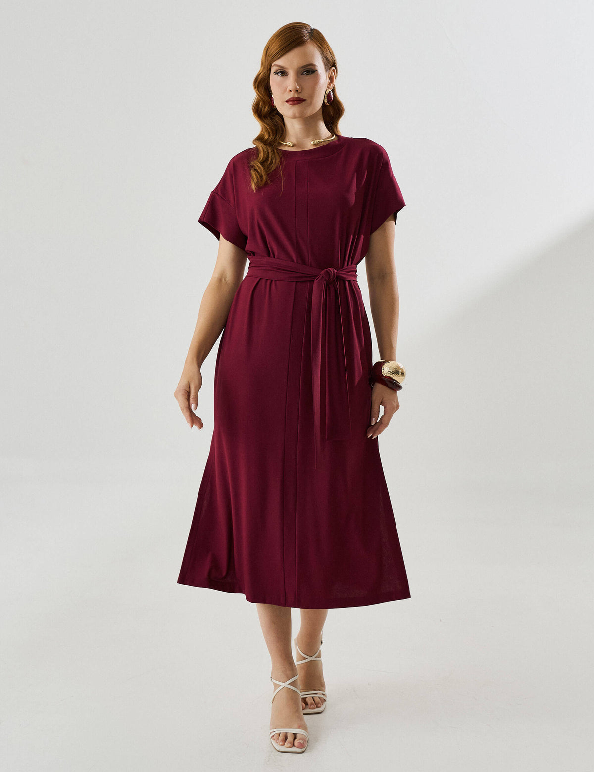 Vestido Marbella Marina Bordo